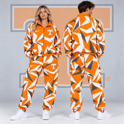 Tennessee Volunteers | Premium NCAA Shattered Prism All Over Print Full Zip Track Jacket And Jogger Pants Set NDN