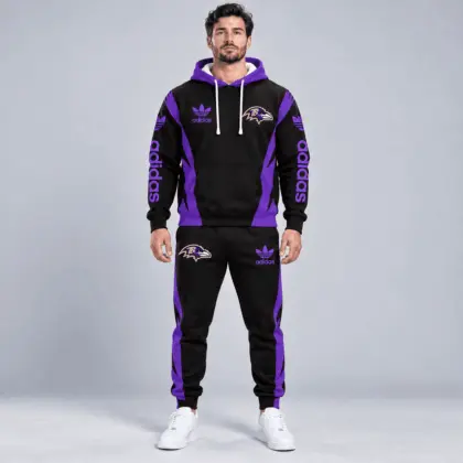 Baltimore Ravens | Premium NFL Team Spirit Athletic Tracksuit Set TD