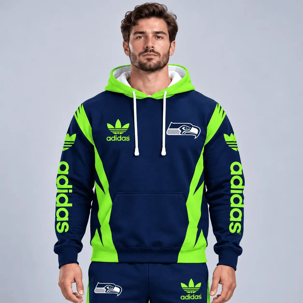 Seattle Seahawks | Premium NFL Team Spirit Athletic Tracksuit Set TD - Image 2
