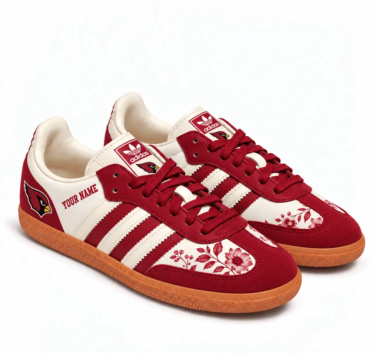 Arizona Cardinals | Premium NFL Team Spirit Floral Heritage Samba Shoes TD