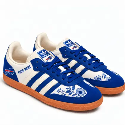 Buffalo Bills | Premium NFL Team Spirit Floral Heritage Samba Shoes TD