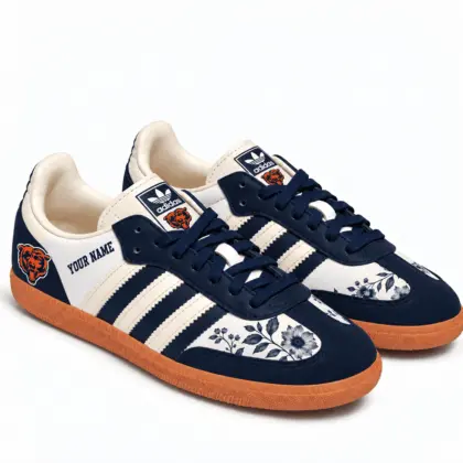 Chicago Bears | Premium NFL Team Spirit Floral Heritage Samba Shoes TD