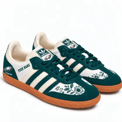 Philadelphia Eagles | Premium NFL Team Spirit Floral Heritage Samba Shoes TD