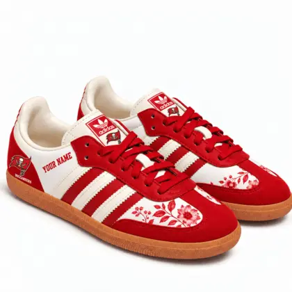 Tampa Bay Buccaneers | Premium NFL Team Spirit Floral Heritage Samba Shoes TD