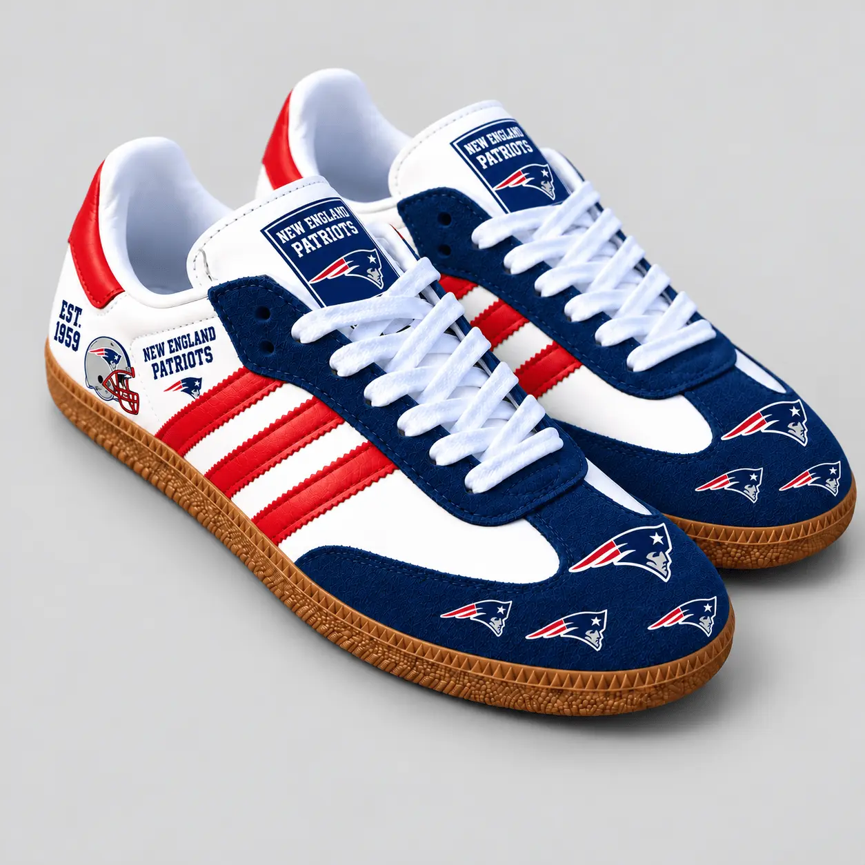 New England Patriots | Premium NFL Team Spirit Heritage Samba Shoes TD