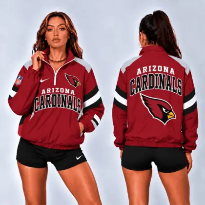 Arizona Cardinals | Premium NFL Retro Colorblock Zipper Jackets NTT