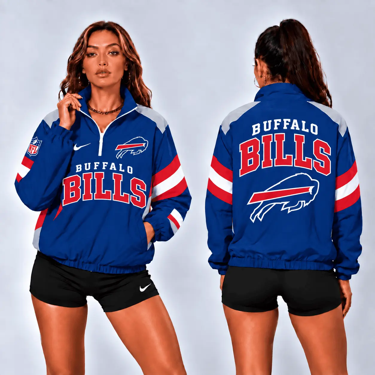 Buffalo Bills | Premium NFL Retro Colorblock Zipper Jackets NTT