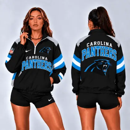 Carolina Panthers | Premium NFL Retro Colorblock Zipper Jackets NTT