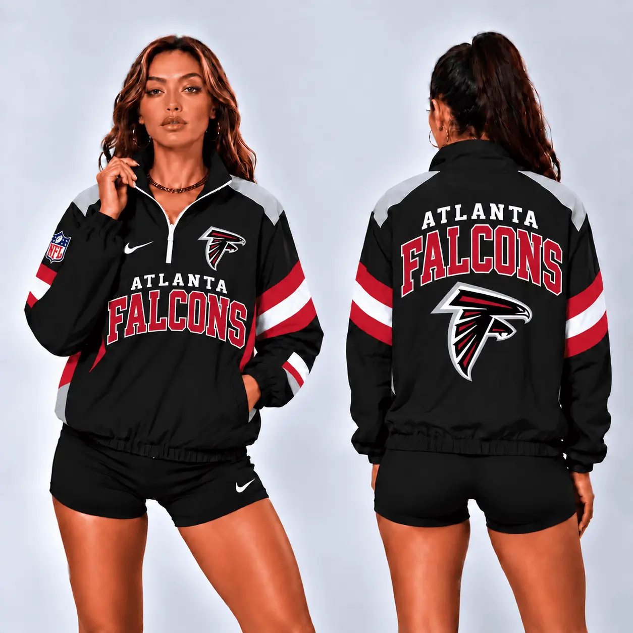 Atlanta Falcons | Premium NFL Retro Colorblock Zipper Jackets NTT