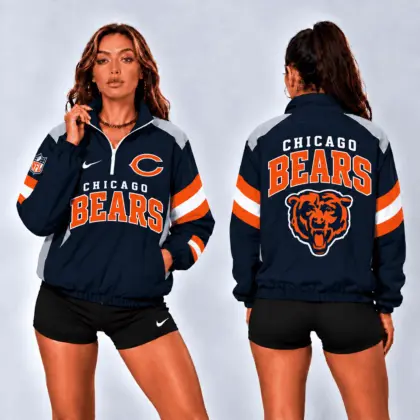 Chicago Bears | Premium NFL Retro Colorblock Zipper Jackets NTT