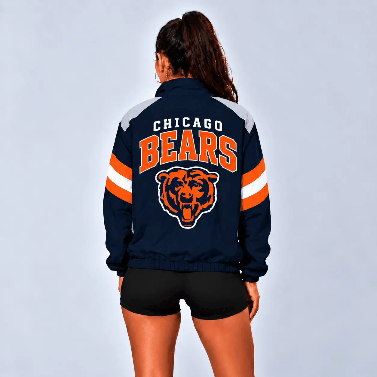 Chicago Bears | Premium NFL Retro Colorblock Zipper Jackets NTT - Image 3