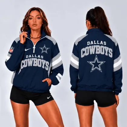 Dallas Cowboys | Premium NFL Retro Colorblock Zipper Jackets NTT