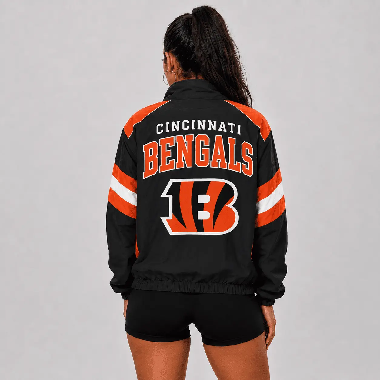 Cincinnati Bengals | Premium NFL Retro Colorblock Zipper Jackets NTT - Image 3