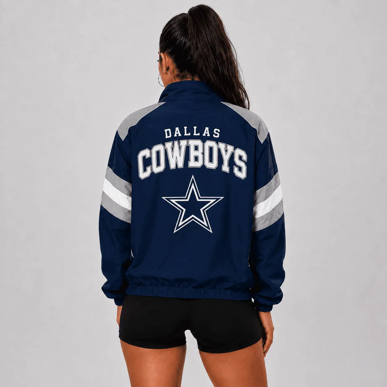 Dallas Cowboys | Premium NFL Retro Colorblock Zipper Jackets NTT - Image 3