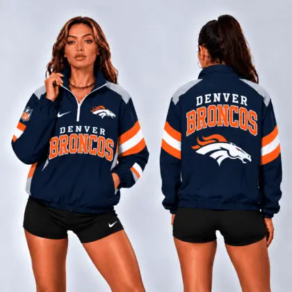 Denver Broncos | Premium NFL Retro Colorblock Zipper Jackets NTT