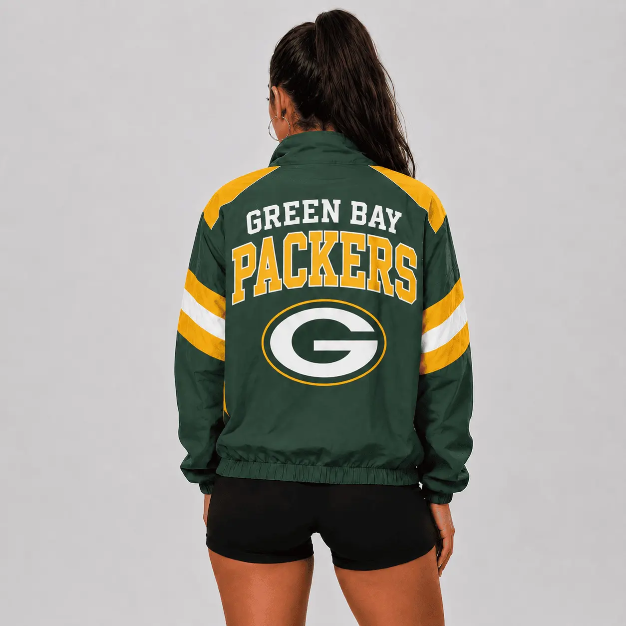 Green Bay Packers | Premium NFL Retro Colorblock Zipper Jackets NTT - Image 3