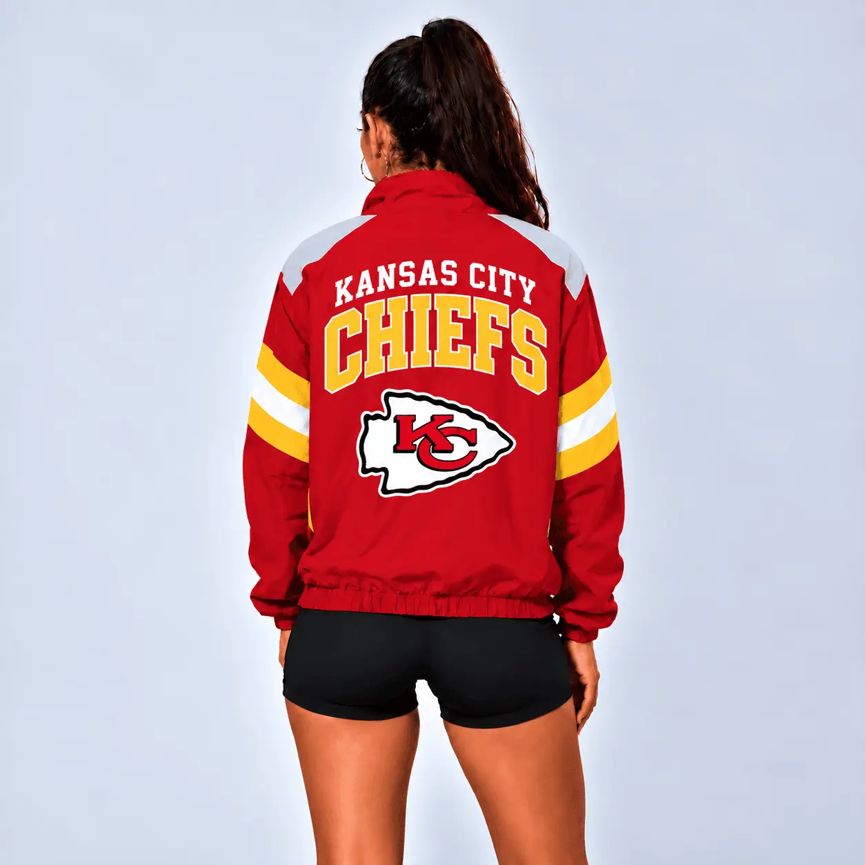 Kansas City Chiefs | Premium NFL Retro Colorblock Zipper Jackets NTT - Image 3