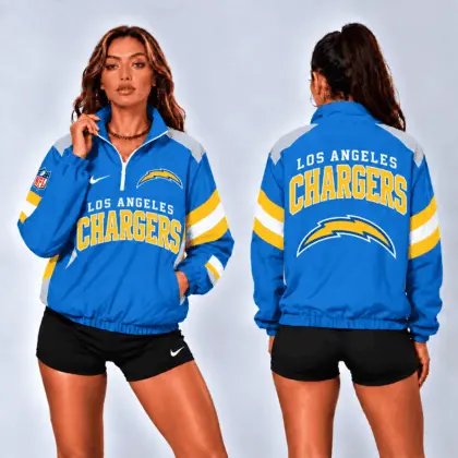 Los Angeles Chargers | Premium NFL Retro Colorblock Zipper Jackets NTT