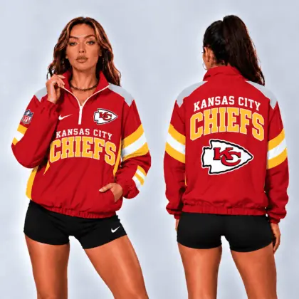 Kansas City Chiefs | Premium NFL Retro Colorblock Zipper Jackets NTT