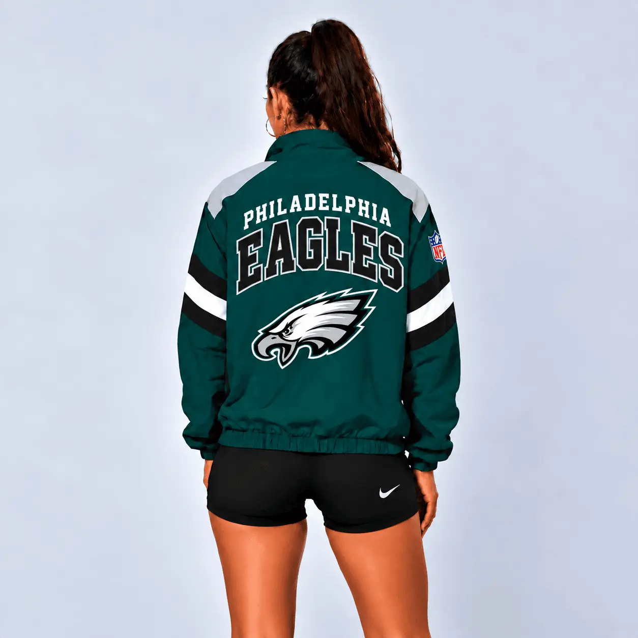 Philadelphia Eagles | Premium NFL Retro Colorblock Zipper Jackets NTT - Image 3