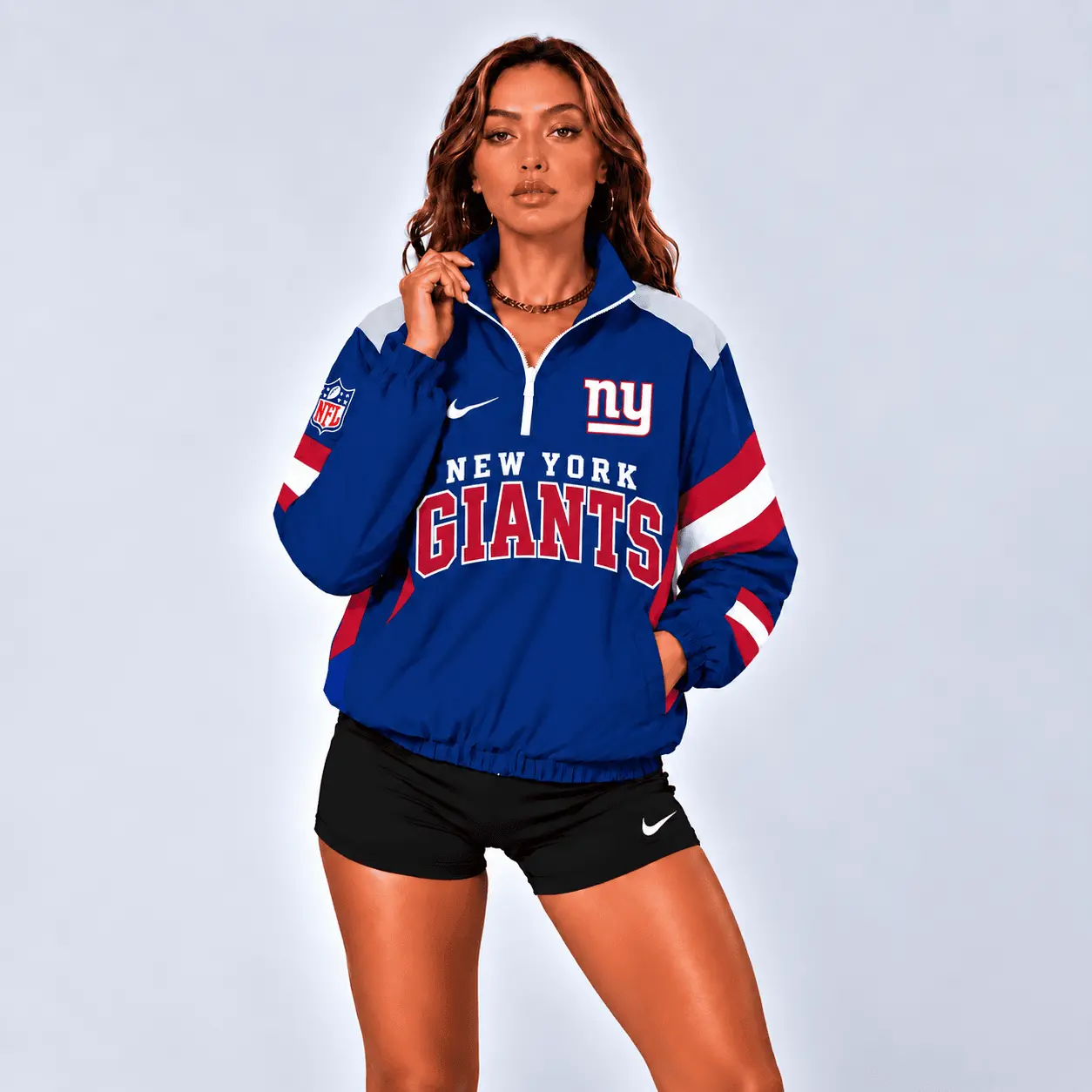 New York Giants | Premium NFL Retro Colorblock Zipper Jackets NTT - Image 2