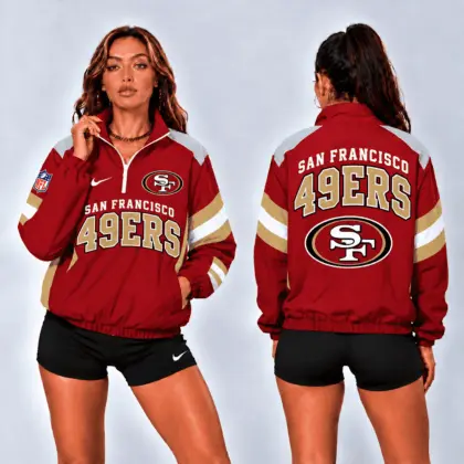 San Francisco 49ers | Premium NFL Retro Colorblock Zipper Jackets NTT