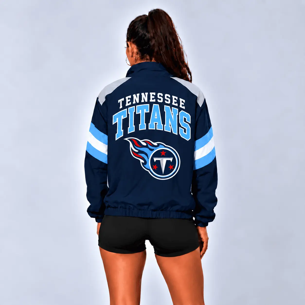 Tennessee Titans | Premium NFL Retro Colorblock Zipper Jackets NTT - Image 3