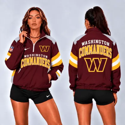 Washington Commanders | Premium NFL Retro Colorblock Zipper Jackets NTT