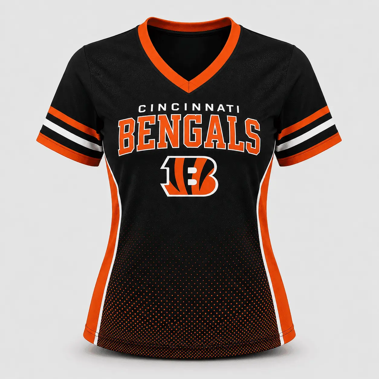Cincinnati Bengals | Premium NFL Women's Gridiron Comfort V-neck & Short Set NTD - Image 3