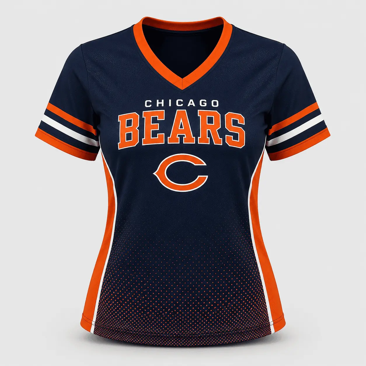 Chicago Bears | Premium NFL Women's Gridiron Comfort V-neck & Short Set NTD - Image 3