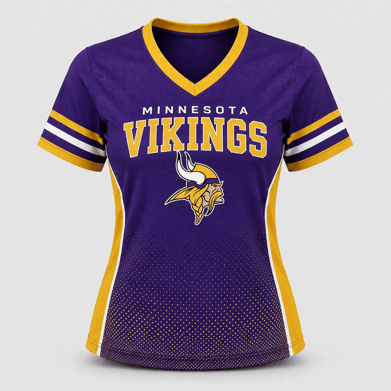 Minnesota Vikings | Premium NFL Women's Gridiron Comfort V-neck & Short Set NTD - Image 3