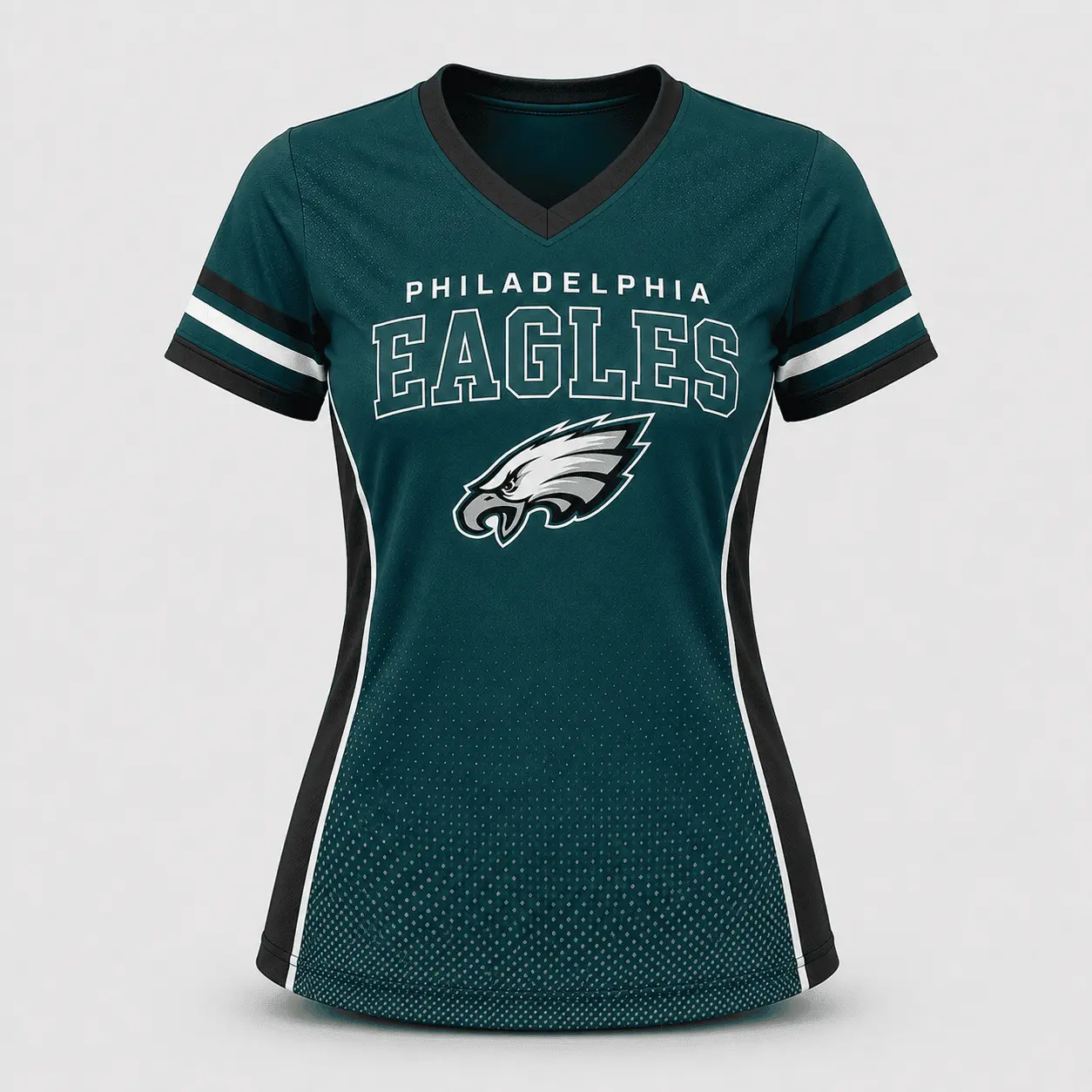 Philadelphia Eagles | Premium NFL Women's Gridiron Comfort V-neck & Short Set NTD - Image 3