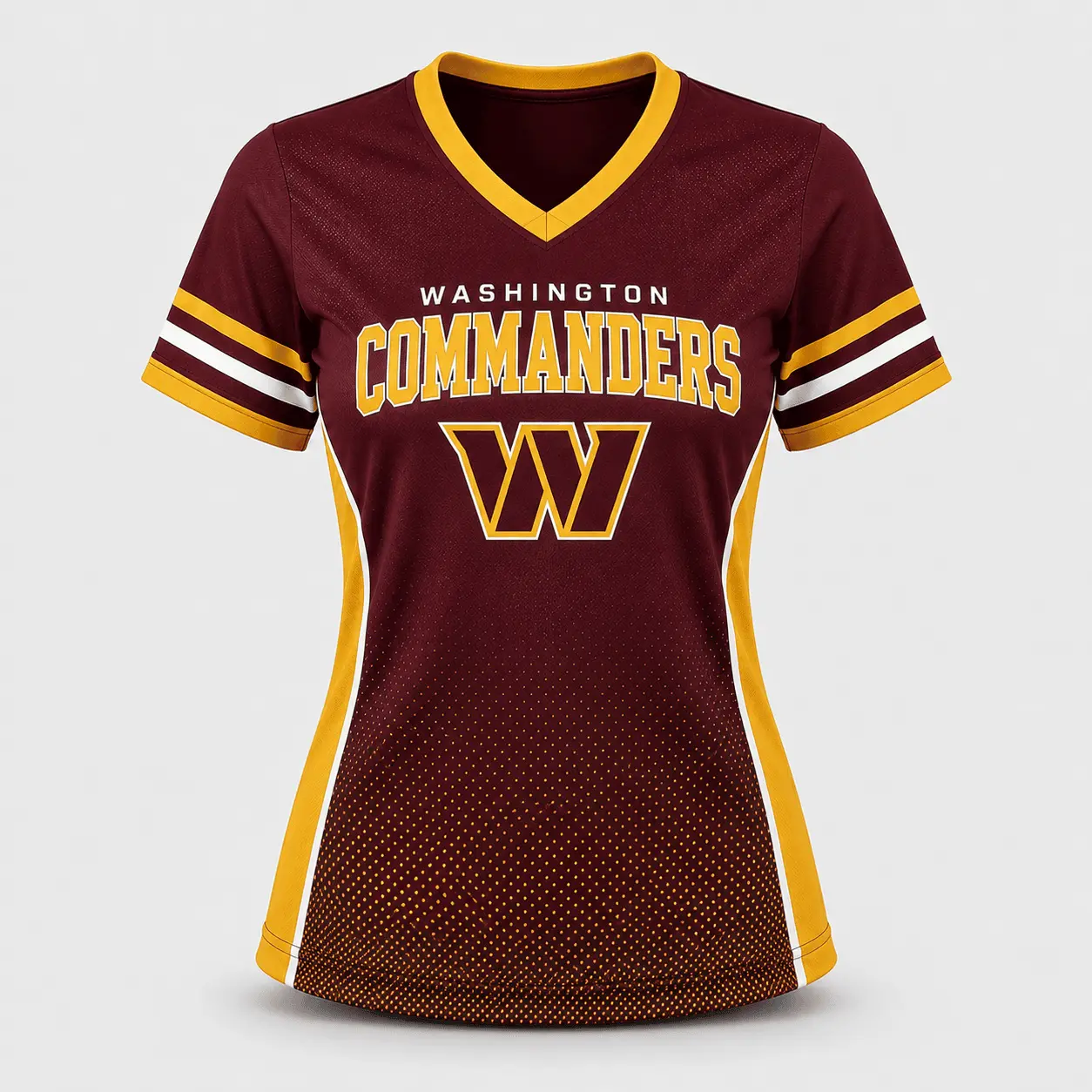 Washington Commanders | Premium NFL Women's Gridiron Comfort V-neck & Short Set NTD - Image 3
