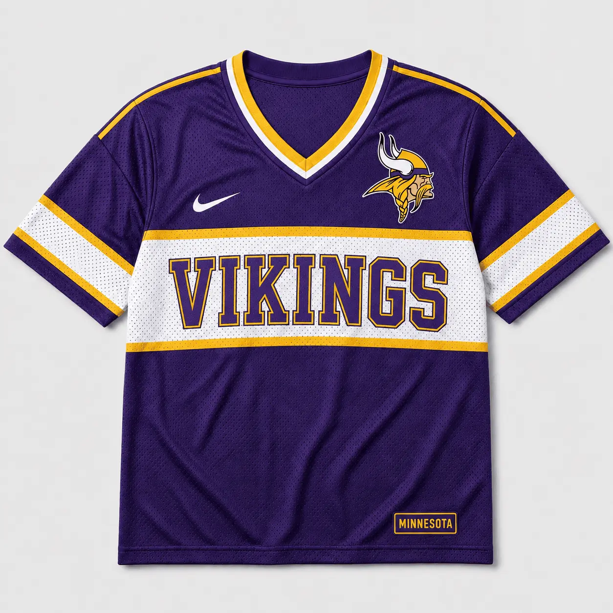 Minnesota Vikings | Premium NFL Varsity Game Day V-Neck Jersey NTD - Image 2