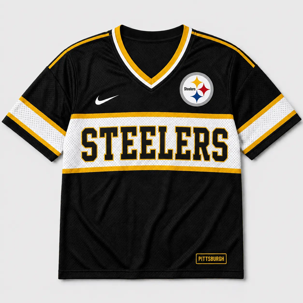 Pittsburgh Steelers | Premium NFL Varsity Game Day V-Neck Jersey NTD - Image 2