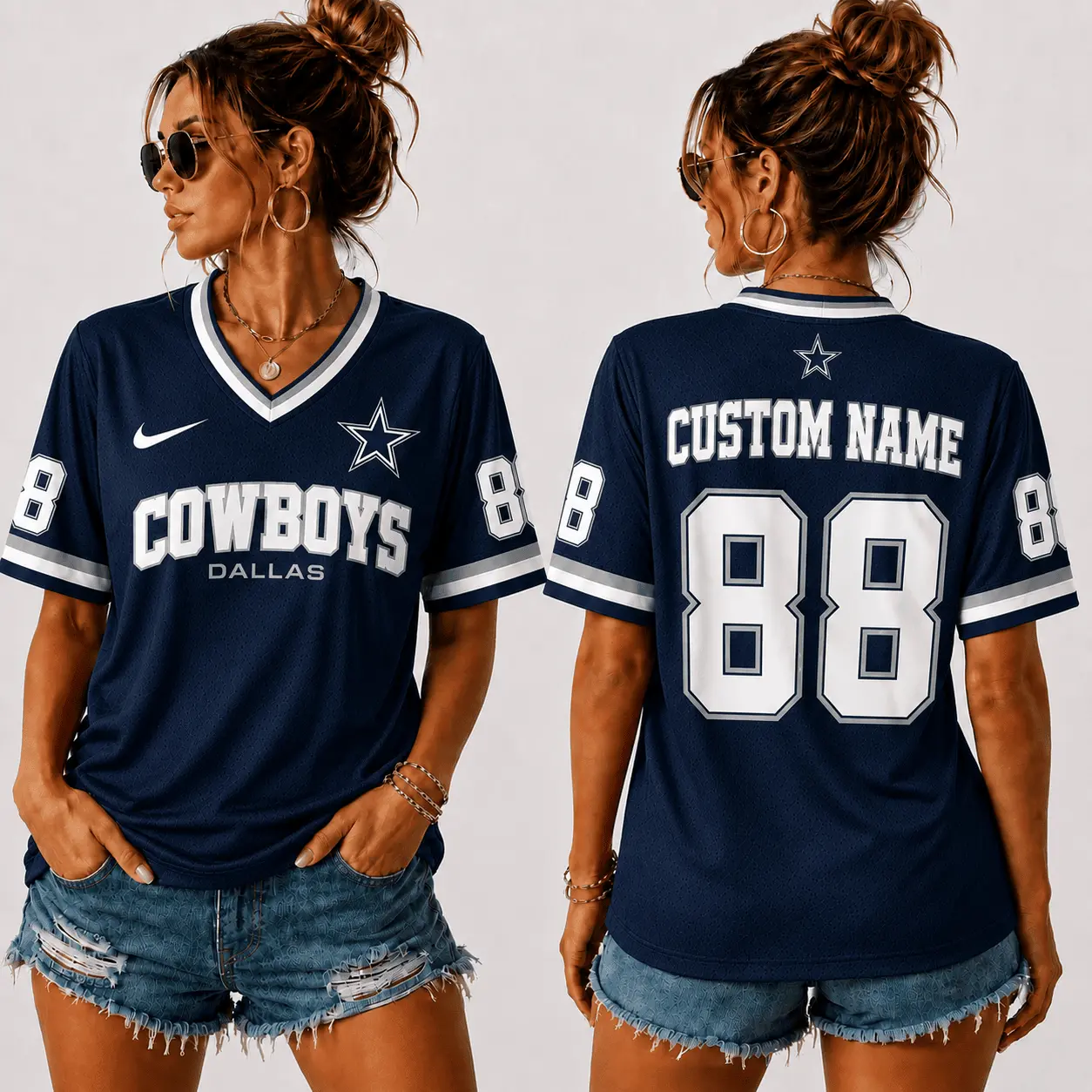Dallas Cowboys | Premium NFL Sunday Street V-Neck Jersey NTT