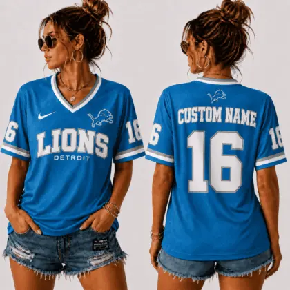 Detroit Lions | Premium NFL Sunday Street V-Neck Jersey NTT