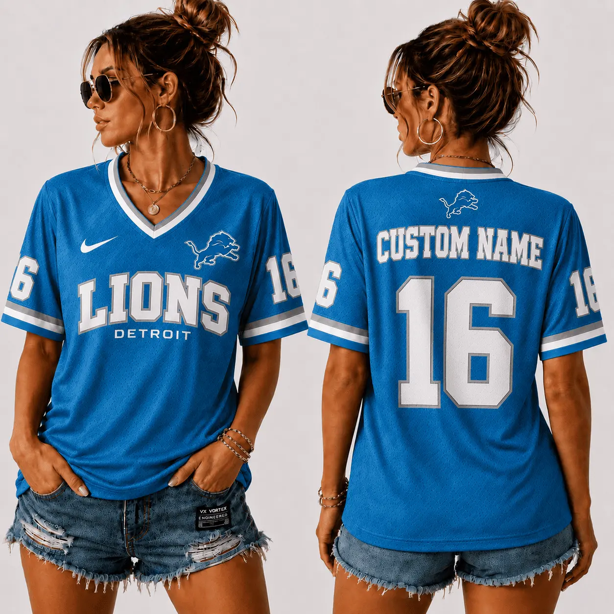 Detroit Lions | Premium NFL Sunday Street V-Neck Jersey NTT