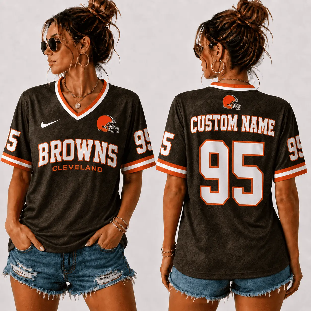 Cleveland Browns | Premium NFL Sunday Street V-Neck Jersey NTT