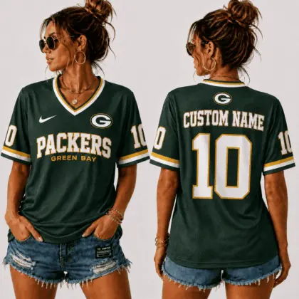 Green Bay Packers | Premium NFL Sunday Street V-Neck Jersey NTT