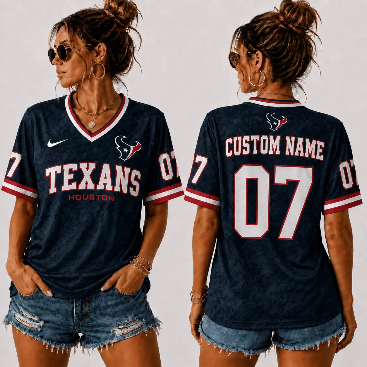 Houston Texans | Premium NFL Sunday Street V-Neck Jersey NTT