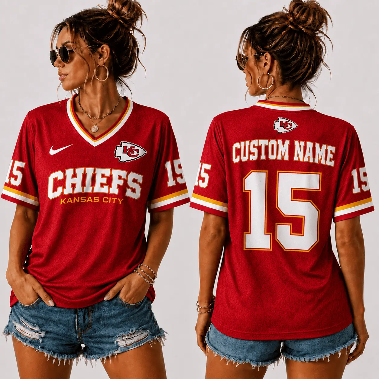 Kansas City Chiefs | Premium NFL Sunday Street V-Neck Jersey NTT