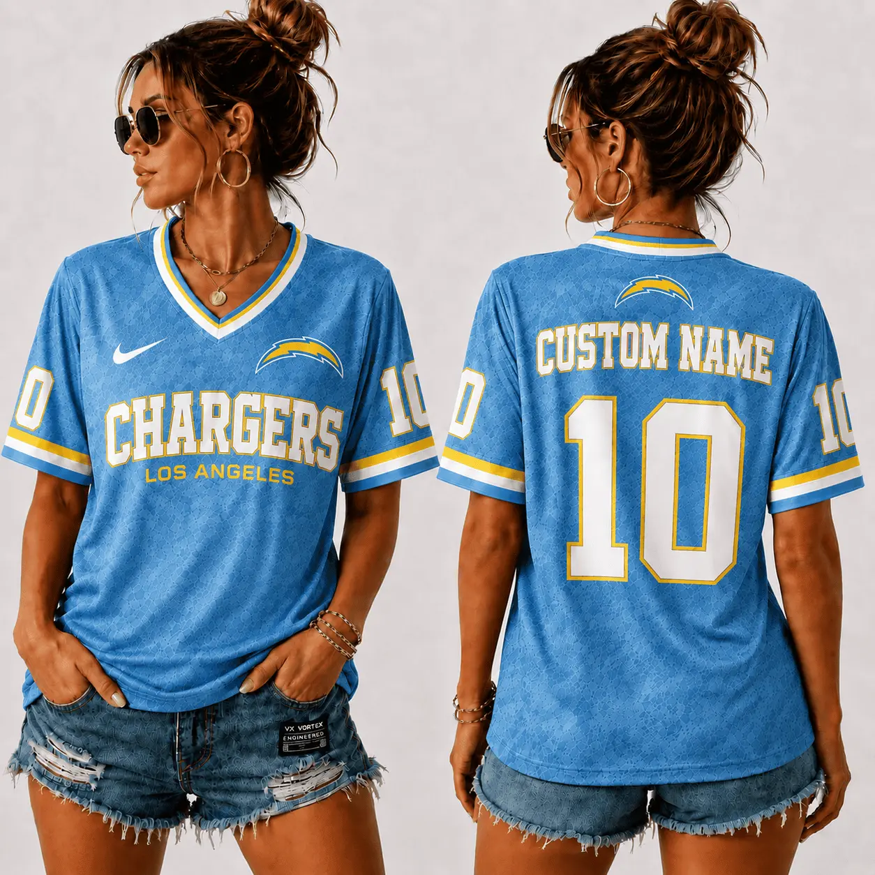 Los Angeles Chargers | Premium NFL Sunday Street V-Neck Jersey NTT