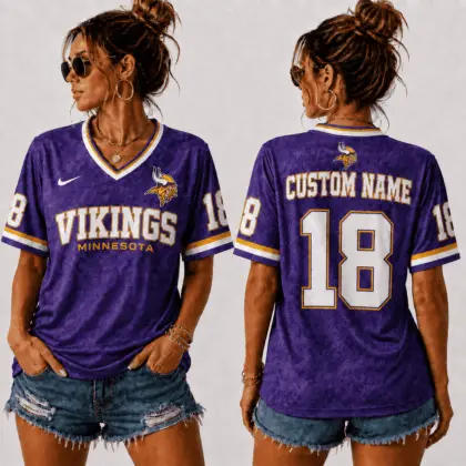 Minnesota Vikings | Premium NFL Sunday Street V-Neck Jersey NTT