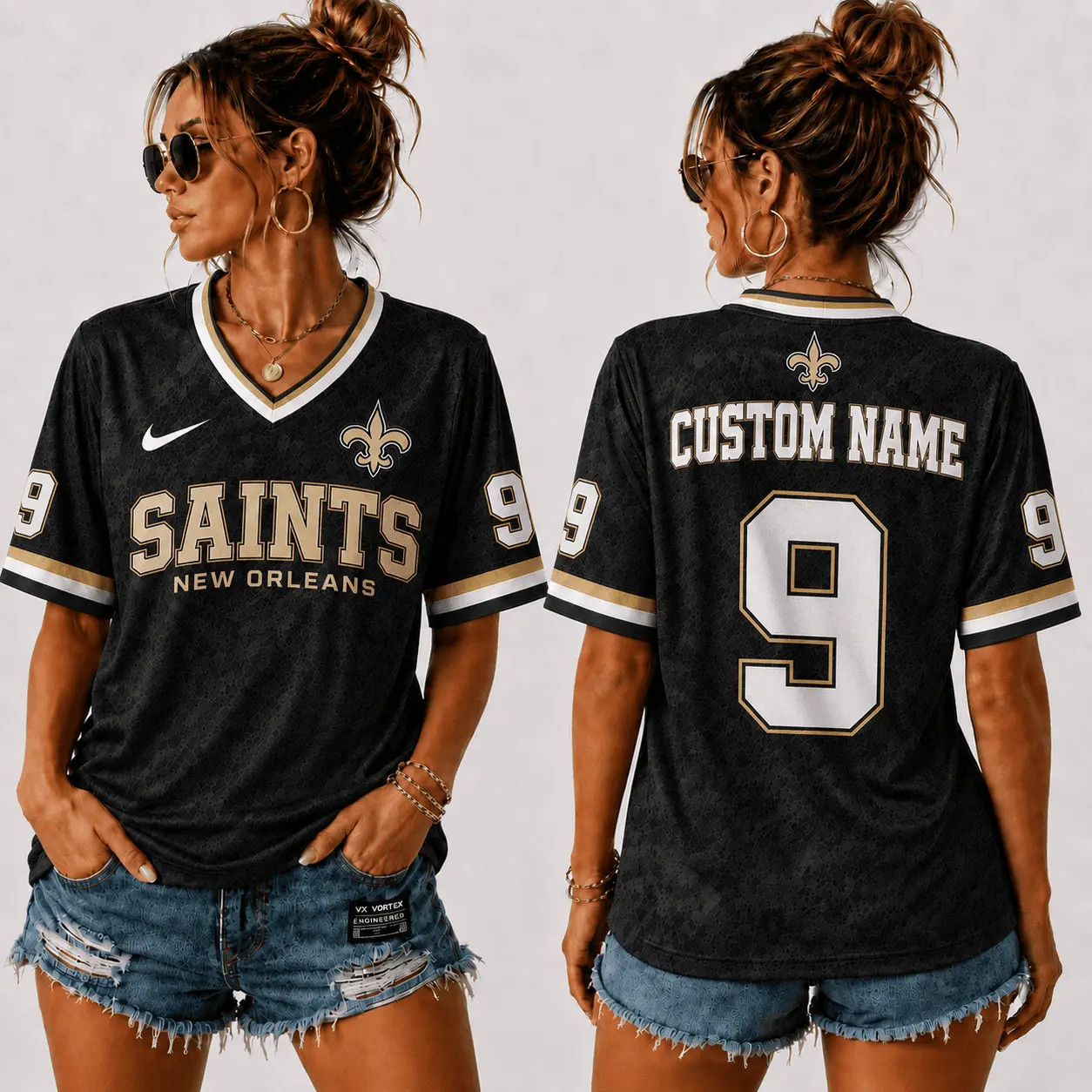 New Orleans Saints | Premium NFL Sunday Street V-Neck Jersey NTT