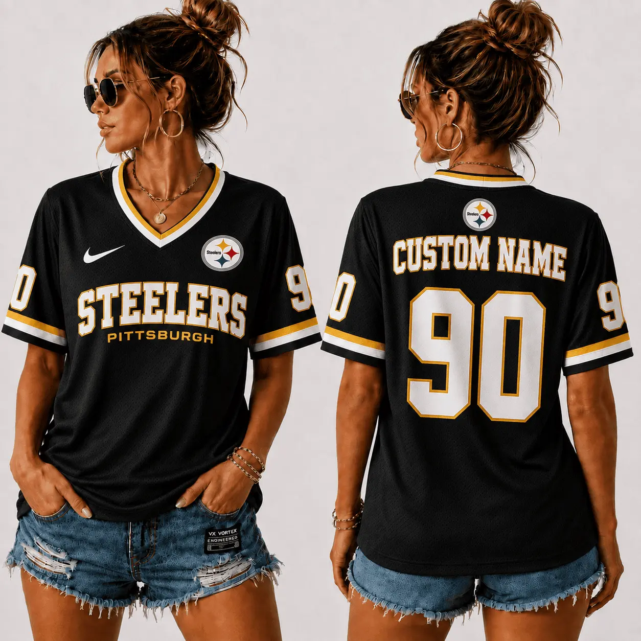Pittsburgh Steelers | Premium NFL Sunday Street V-Neck Jersey NTT