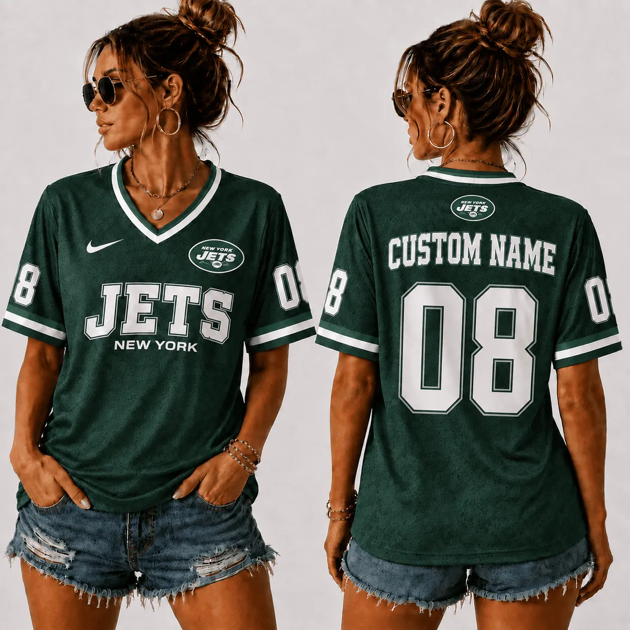 New York Jets | Premium NFL Sunday Street V-Neck Jersey NTT