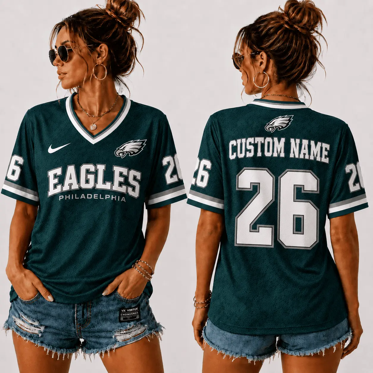 Philadelphia Eagles | Premium NFL Sunday Street V-Neck Jersey NTT