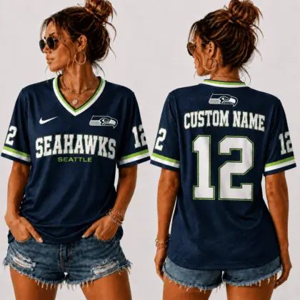 Seattle Seahawks | Premium NFL Sunday Street V-Neck Jersey NTT