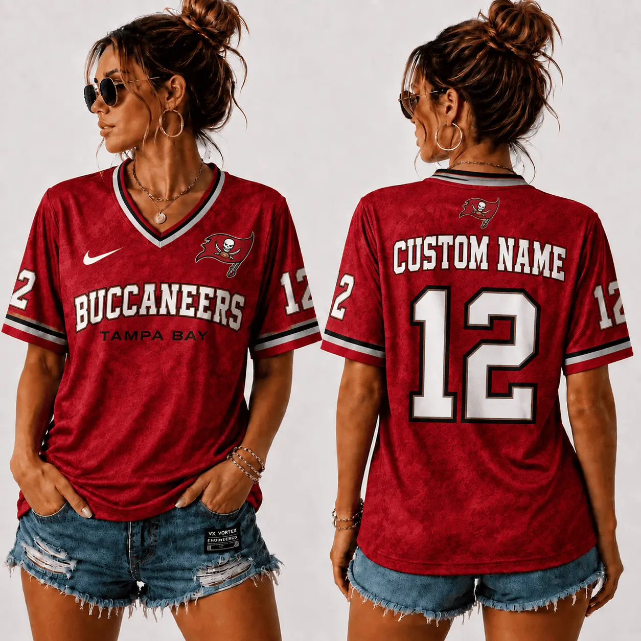 Tampa Bay Buccaneers | Premium NFL Sunday Street V-Neck Jersey NTT